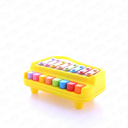 Игрушка обучающая Пианино 2в1 с нотными карточками с 18мес в ассортименте - фото 360