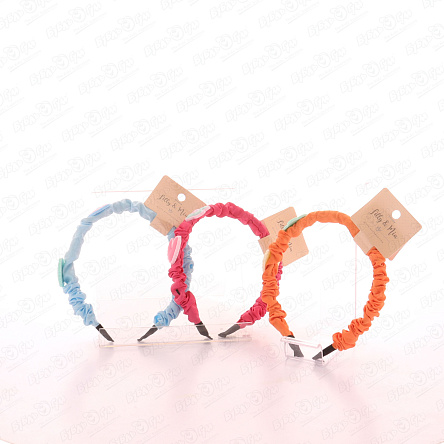 Ободок детский цветной Сердечки в ассортименте - фото 360