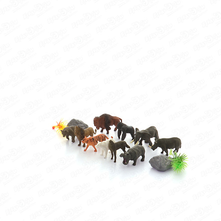 Набор фигурок Lanson Toys Дикие животные в тубе 16эл  - фото 360