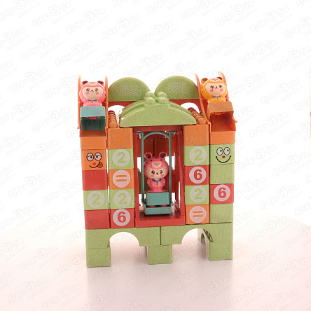 Конструктор Lanson Toys Happy Tiger крупные блоки с цифрами 56дет с 3лет - фото 360