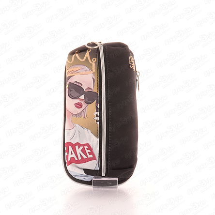 Пенал JUNGER Stay Cool черный два отдела 20см - фото 360