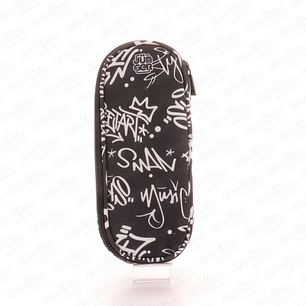 Пенал JUNGER Черно-белое граффити один отдел - фото 360