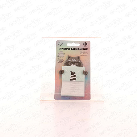 Стикеры для заметок бумажные Письмо от енотика 70х100мм 50шт - фото 360