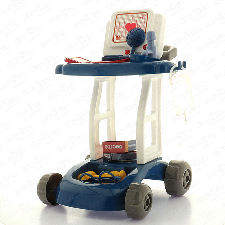 Набор доктора игровой с тележкой 17предметов - фото 360