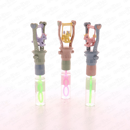 Пузыри мыльные Качелька-единорог 60мл 22см в ассортименте - фото 360