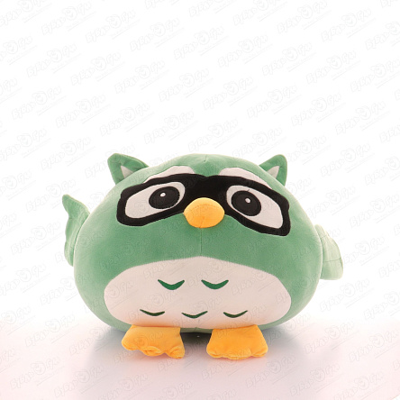 Игрушка-плед Совенок зеленый текстиль 30см - фото 360