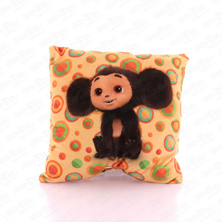 Подушка Чебурашка 36,5х36,5см - фото 360