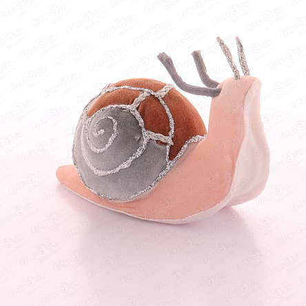 Фигурка Улитка мягкая декоративная розовая 15см - фото 360