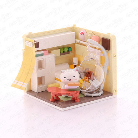 Конструктор Lanson Toys Гардеробная комната с котёнком 287дет - фото 360