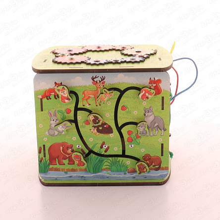 Бизиборд деревянный В гостях у Вудликов - фото 360 Бизиборд деревянный В гостях у Вудликов - фото 360