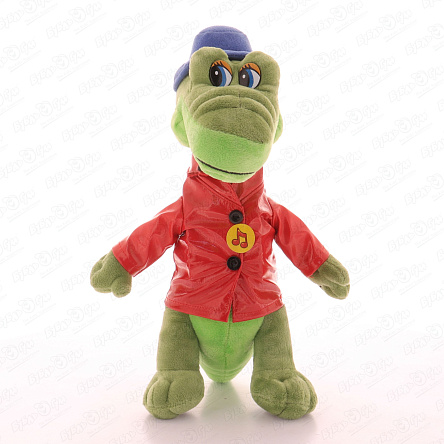 Игрушка мягкая Крокодил Гена текстиль 33см - фото 360