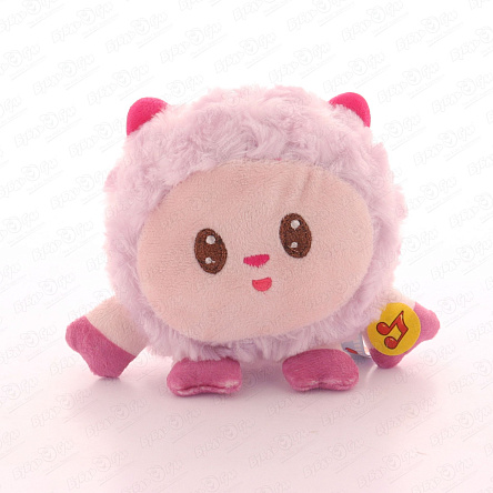 Игрушка мягкая Барашик со звуковым чипом фиолетовый 10см - фото 360