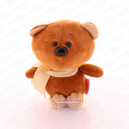 Игрушка мягкая Chupiki Мишка Брауни с бежевым шарфом 20см - фото 360