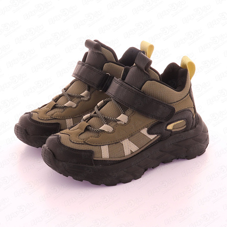 Полуботинки PASITO с черными элементами и массивной подошвой хаки - фото 360