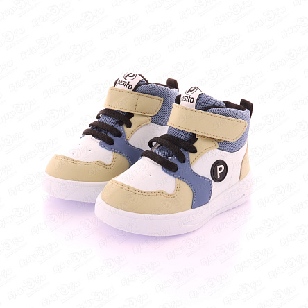 Ботинки Pasito на шнуровке и липучке разноцветные - фото 360