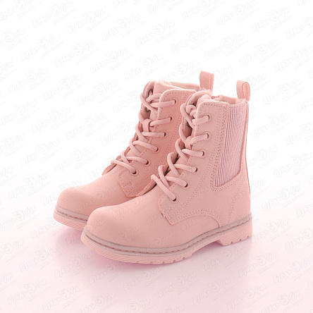 Ботинки Pasito демисезонные с декоративными боковыми вставками розовые - фото 360