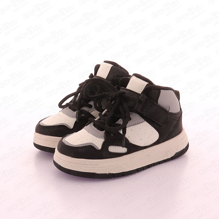 Ботинки  демисезонные Pasito утепленные черно-белые - фото 360