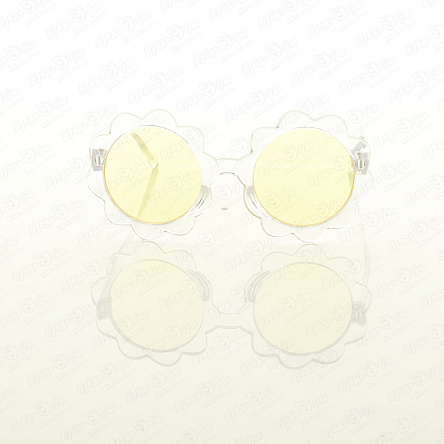 Очки солнцезащитные Lanson Kids круглые желтые - фото 360