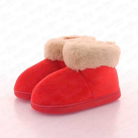 Сапожки Barbaris домашние с меховым декором красные - фото 360 Сапожки Barbaris домашние с меховым декором красные - фото 360