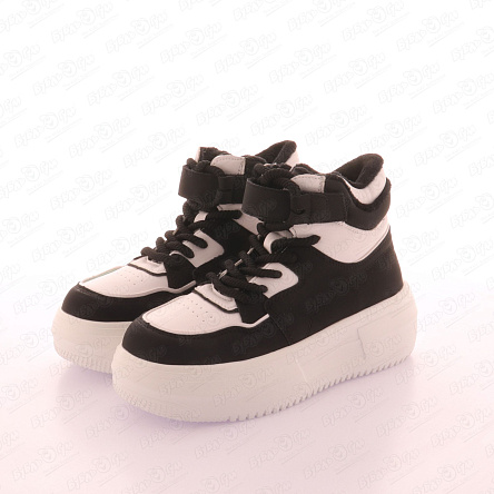 Ботинки демисезонные Barbaris утепленные черно-белые - фото 360