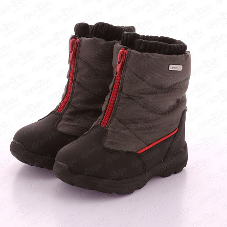 Сапоги сноубутсы Lanson Kids зимние с красными акцентами на молнии серые - фото 360 Сапоги сноубутсы Lanson Kids зимние с красными акцентами на молнии серые - фото 360