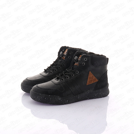 Ботинки Pasito утепленные шнурки с фиксатором подошва в крапинку черные  - фото 360 Ботинки Pasito утепленные шнурки с фиксатором подошва в крапинку черные  - фото 360