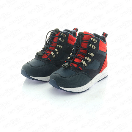 Ботинки Pasito утепленные на шнуровке с фиксатором красно-синие - фото 360