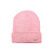 Шапка Lanson Kids зимняя с отворотом с эмблемой розовая 