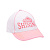 Бейсболка Lanson Kids бело-розовая