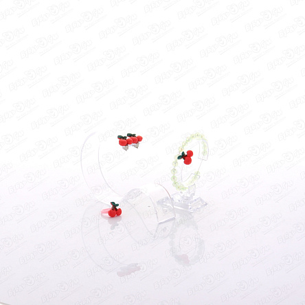 Набор украшений Вишенки с браслетом и колечком  - фото 360