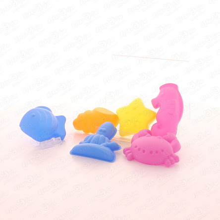 Набор песочных форм Морские обитатели 6шт - фото 360