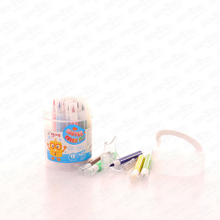 Фломастеры JUNGER смываемые 18цветов в ассортименте - фото 360