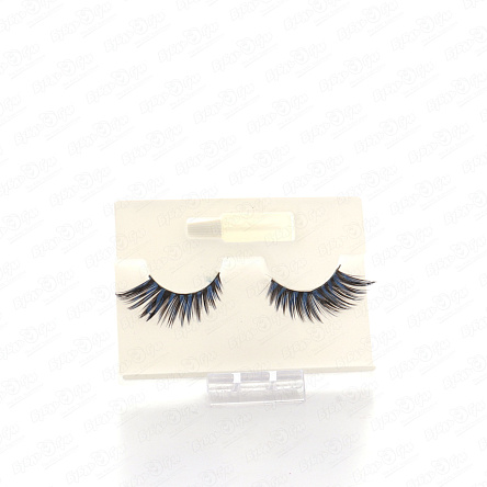 Ресницы LUKKY цветные голубые полоски - фото 360