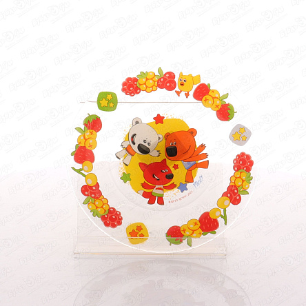 Тарелка Мимимишки плоская стеклянная  - фото 360