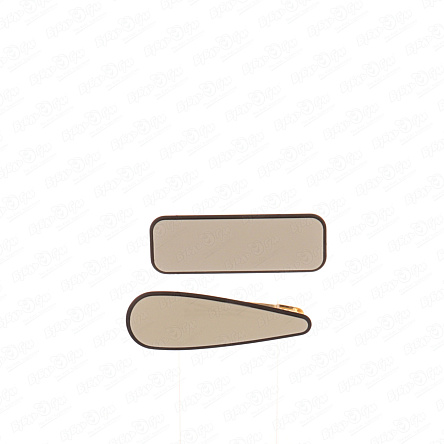 Заколки с черной окантовкой белые  - фото 360