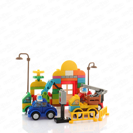 Конструктор Автомобили на заправке 105дет  - фото 360