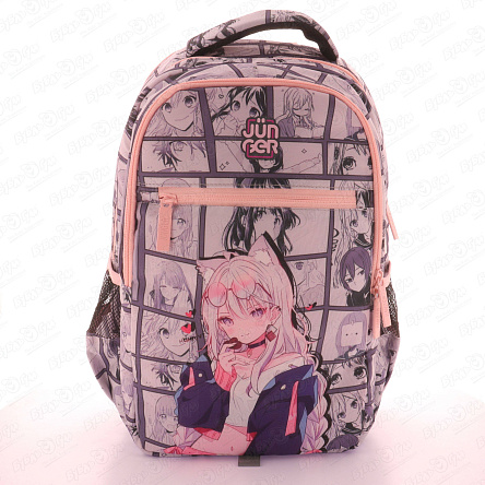 Рюкзак JUNGER с ярким принтом Кадры аниме для старших и средних классов - фото 360
