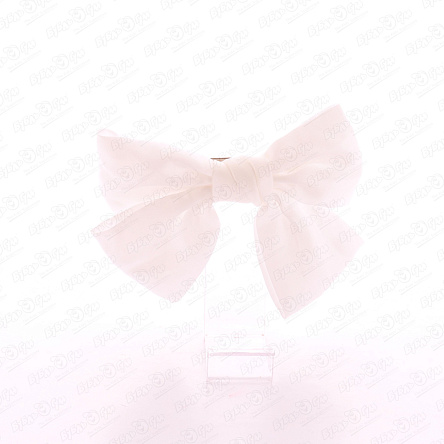 Бант школьный Lilly&Mia на заколке белый - фото 360