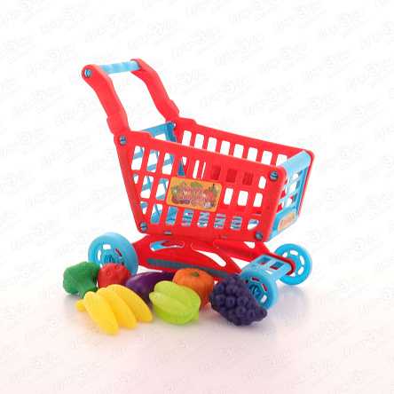 Набор Lanson Toys нарезных овощей и фруктов в тележке - фото 360