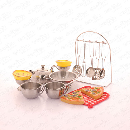 Набор посуды Lanson Toys ложки кастрюли чашки - фото 360