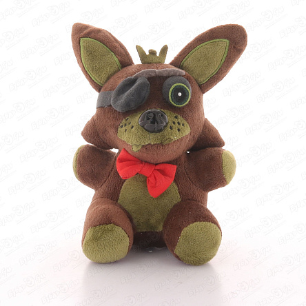 Игрушка мягкая Lanson Toys Лис Фокси с галстуком-бабочкой коричневый 21см - фото 360