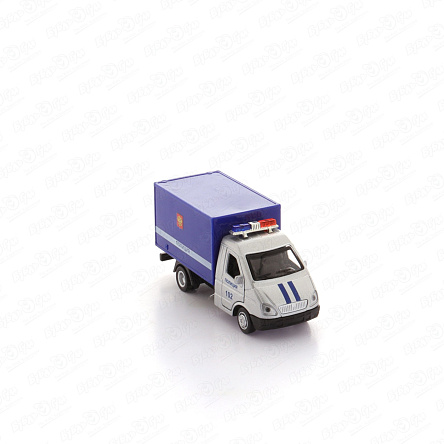 Машинка Газ-3302 Технопарк Полиция металлическая инерционная световые звуковые эффекты открывающиеся двери  - фото 360