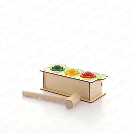 Стучалка-сортер с молотком и шарами Гусеница - фото 360