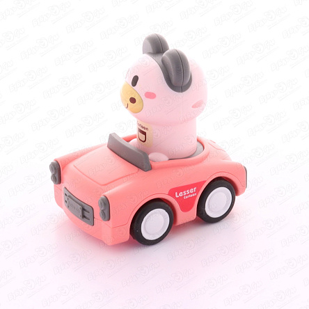 Игрушка Нажми и догони Зверята на машинках в ассортименте - фото 360