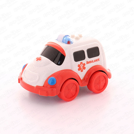 Машинка Lanson Toys Скорая инерционная со светом и звуком - фото 360