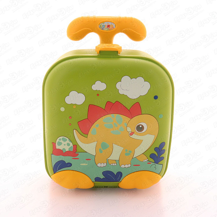 Набор Lanson Toys песочный Стегозавр в чемодане 12предметов - фото 360
