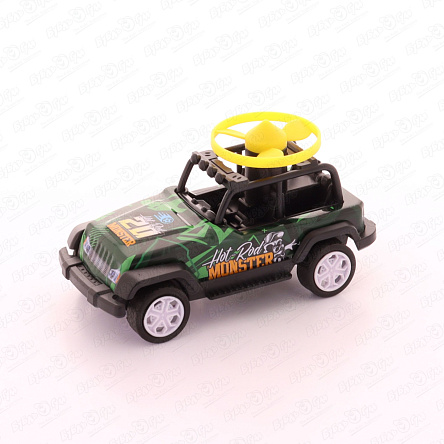 Автомобиль Внедорожник инерционный с летающими дисками  - фото 360