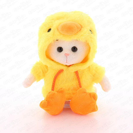 Игрушка мягкая Кошка Мышель в костюме цыпленка 26см  - фото 360