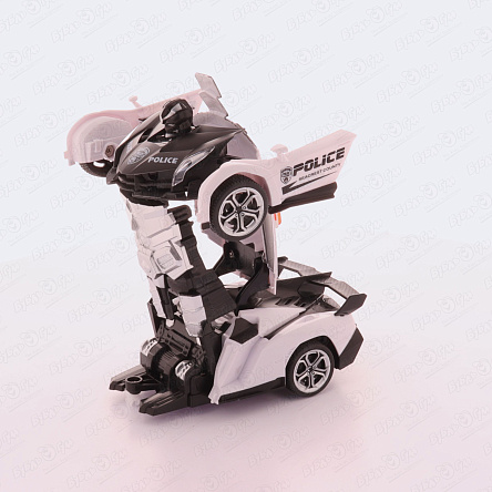 Робот Lanson Toys трансформер спорткар Полиция ик-управление  - фото 360