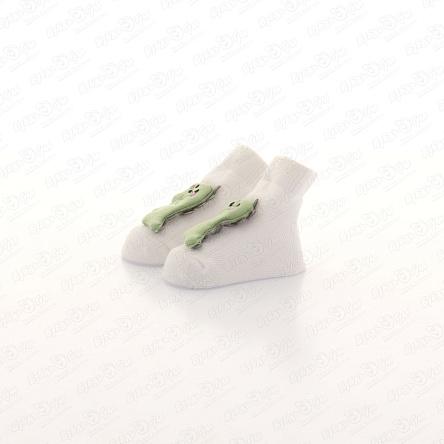 Носки Lanson Kids с игрушкой динозавр белые - фото 360